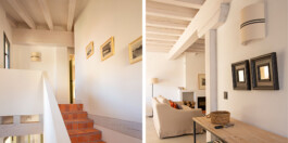 Las Albercas de Tenzuela, La Alberca, Detalle de escalares a dormitorios, vista de la entrada al salón